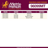 Metrix Premium 4 PC Control Arm and Stabilizer Bar Link  96099MT OEM fit